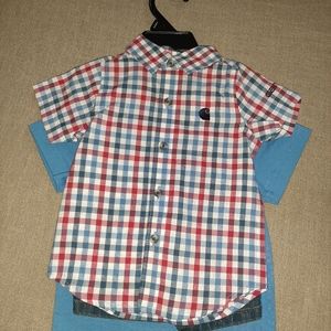 Carhartt 3pc Boys Outfit Denim Short/Shirt/dress